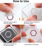 GLOBLELAND Label Clear Stamps Bookmark Silicone Clear Stamp Notes Transparent - Image 7