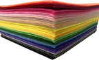 Felt Fabric Sheet 6"x6" DIY Hand Sewn Patches on Fabrics, Various Colored - Image 4