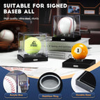 JupDec Baseball Display Case for Single Autograph Ball, UV Protected Stand Box - Image 4