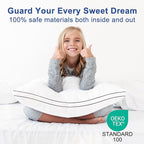 Premium Pillows Queen Size Set of 4, Fluffy and Supportive 7D Down Alternative - Image 5