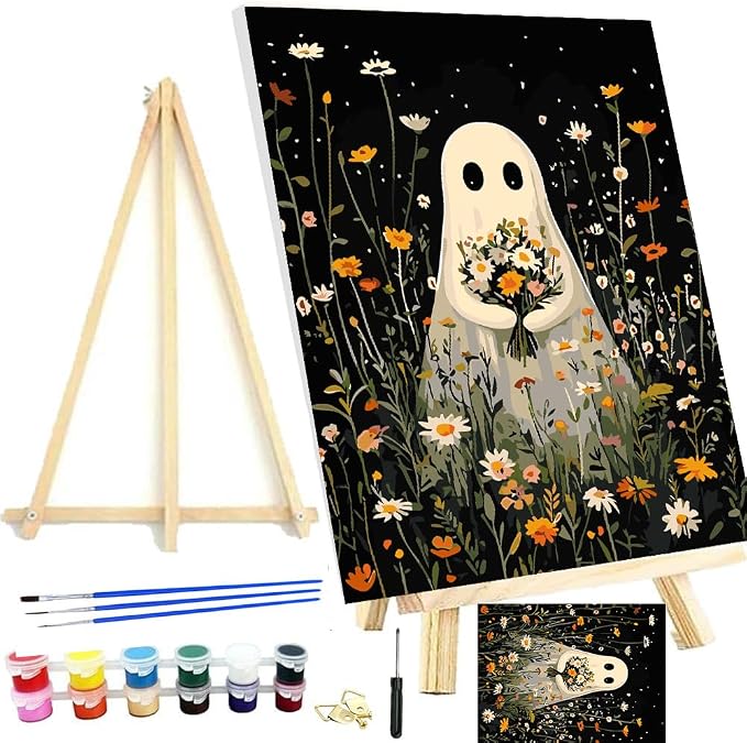 Halloween Framed Paint by Numbers Kits by MeothanDiamondPainting