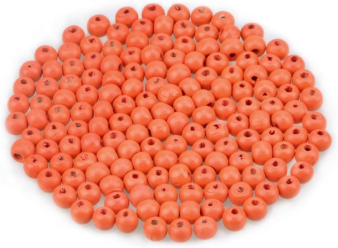 AD Beads Wood Spacer Loose Wooden Craft Beads Big Hole Beads Assorted by ADBeads