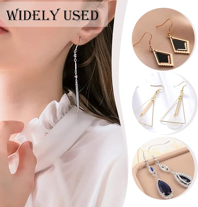 TOAOB 150pcs 5 Colors Earring Hooks Kit Hypoallergenic Ear Wires and 1000pcs - Image 7