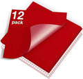 HTVRONT Glossy Red Permanent Vinyl 12 Pack 12"x12" Compatible by HTVRONT