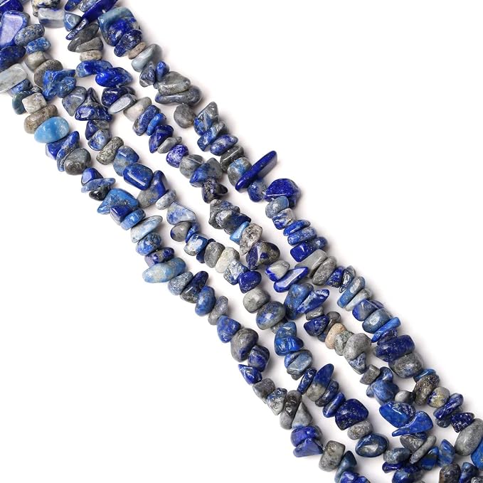LAIDANLA Lapis Lazuli 400pcs Natural Chip Stone Beads 5-8mm Healing Crystal - Image 2