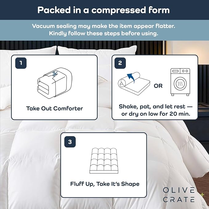 Olive + Crate Cooling Oversize King Size Comforter - Image 8