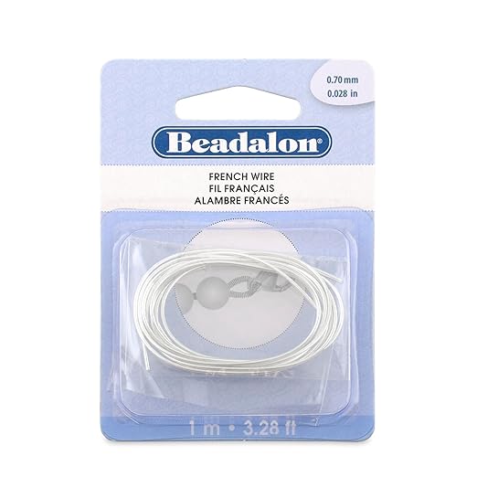 Beadalon French Wire, 0.70 mm / .028 in, 1 Meter by Beadalon