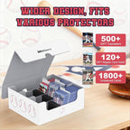 Mlikero Baseball Card Storage Box, Trading Card Storage Box Oversized Fits - Image 2
