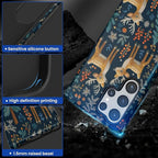Case for Samsung Galaxy S23 Ultra Case, Cute Christmas Reindeer Design Hybrid - Image 4
