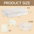 Bead Organizer Box, 120 Pack Small Clear Storage Boxes - Image 8