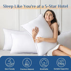 JOLLYVOGUE Pillows Standard Size Set of 4, Washable Supportive Full Size Bed - Image 2