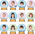 60pcs Winter Theme DIY Cutouts Snow Globe Bulletin Board Decoration Set by partygreeting