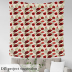 Feelyou Poppy Flower Upholstery Fabric - Image 3