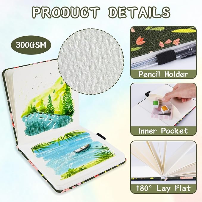 5x5 Handy Portable Handmade Cloth Fabric Hardcover Sewing Binding Travel - Image 4