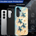 for Samsung Galaxy S26+ Case, Sea Turtle Beach Pattern Glossy 2 in 1 Shockproof - Image 6