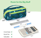 Large Pencil Case for Boys, Durable Pencil Pouch for School, Wide Opening Soft - Image 2