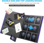 Card Binder, Upgraded 9 Pockets Trading Card Collection Binder - Image 2
