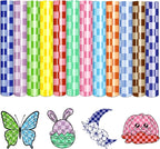 Tintnut Colorful Checkerboard Heat Transfer Vinyl, Checker pattern PU HTV by Tintnut