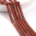 150Pcs 4×2mm Natural Red Jasper Spacer Stone Beads - Image 3