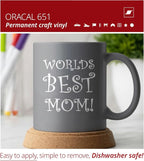 ORACAL 651 Gloss White Permanent Vinyl Tape Roll – Premium Adhesive Film - Image 2