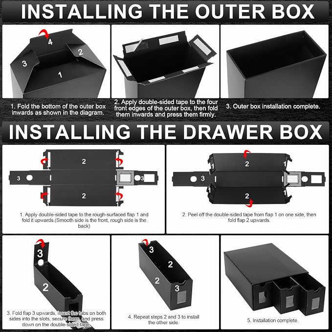 Card Storage Box, 10800+ Trading Card Storage 1950+ Toploader Card Storage Box - Image 6