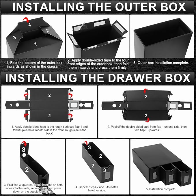Card Storage Box, 14400+ Trading Card Storage 2700+ Toploader Card Storage Box - Image 6