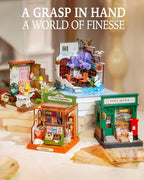 Rolife DIY Mini Building House Miniature Kit-The Muse Bookshop, Miniature - Image 9