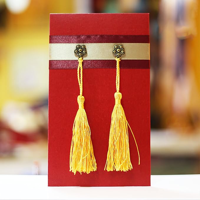 VAPKER 100 Pieces Red Tassels 13cm/5-Inch Silky Handmade Soft Tassels Floss - Image 7