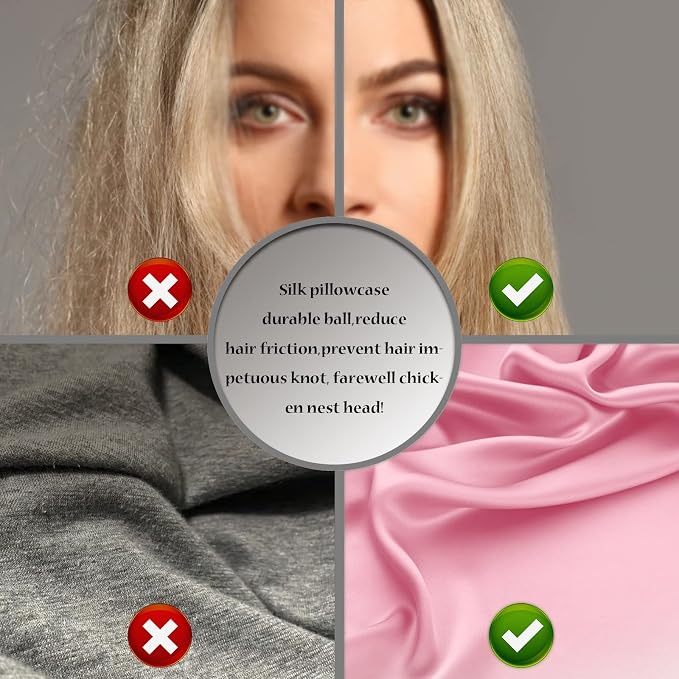 Silk Pillow Cases 2 Pack, Soft Breathable and Sliky Standard Size Pillow Cases - Image 5
