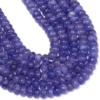 Songxi 5x8mm Natural Purple Blue Colored Jade Stone Rondelle Beads, Gemstone - Image 7