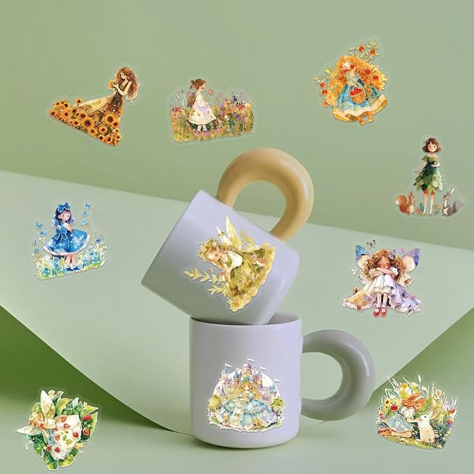 50 PCS Fairytale Princess Stickers - Image 5