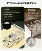 40 Diamond Pins Set, Decorative Push Thumbtacks - Image 4