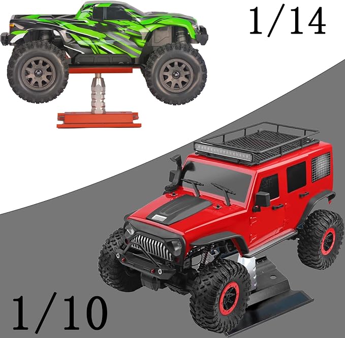 RC Car Repair Work Stand Lift Lower Adjustable Workstation Aluminum 360 Degree - Image 5