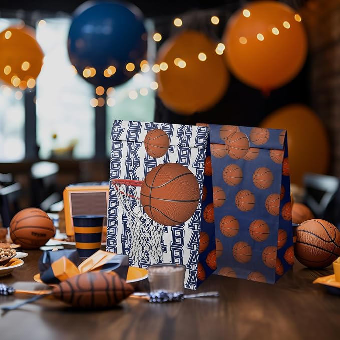 Basketball Party Favor Bags – 24 Pcs Basketball Gift Bags - Image 5