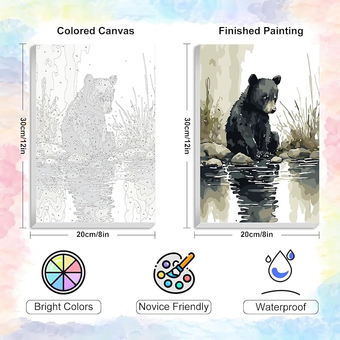 Yezavesu Framed Paint by Numbers Kit - Image 3
