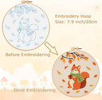 Louise Maelys Autumn Squirrel Embroidery Kit - Image 7