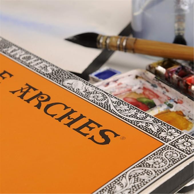 Arches Watercolor Paper Pad, 140 pound, Hot Press, 11.69"x16.53" - Image 7