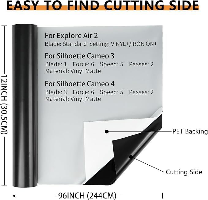 Lya Vinyl Black Permanent Vinyl - Image 4
