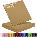 2mm Stiff Felt Sheets 12" X 12" | Thick Polyester Felt Material, DIY Craft by Luceinvita