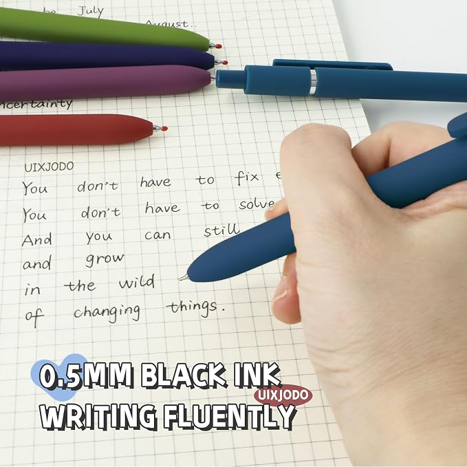 UIXJODO Gel Pens, High-End Series Metal Clip Retractable Pens - Image 5