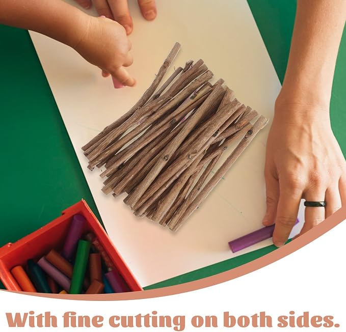 Didiseaon 100pcs 3. 9-inch Natural Wood Sticks, Tea Tree & Boxwood, Driftwood - Image 9