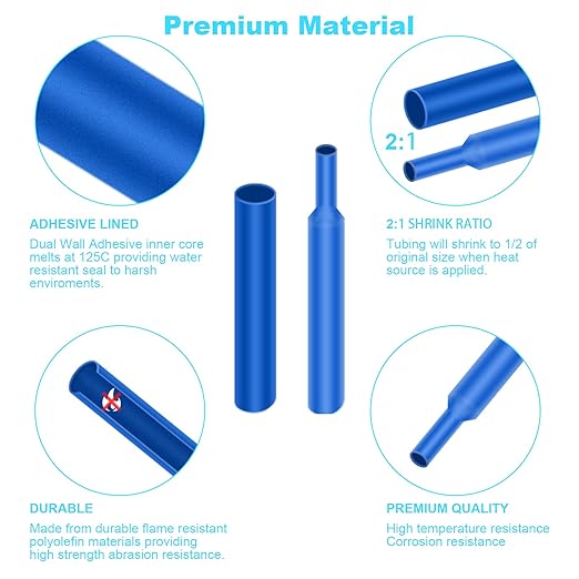 900 Pcs Wire Heat Shrink Tubing Kit, Industrial Heat-Shrink Tubing - Image 3