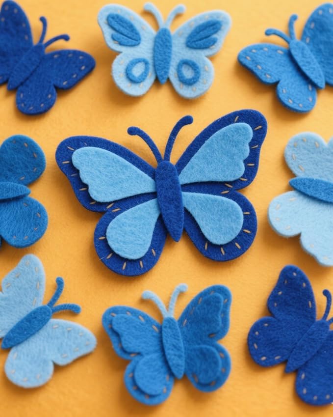 Blue Stiff Felt Sheets for Craftes - Image 6