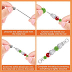 50PCS Beadable Keychain Bars DIY Kit - Image 4