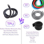 3.28ft – 1/4 inch Motorcycle TPU Wire Loom, Bicycles Flexible Cable Cover - Image 5