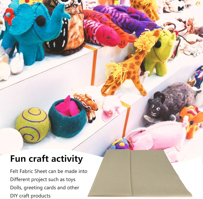 Jtnohx Craft Felt, 1 Square Yard Felt Fabric, 1.4mm Thickness Soft Flexible - Image 6
