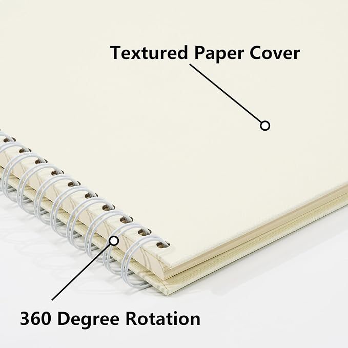 Vienrose Scrapbook Album 10x10 Inch Blank Thick Kraft Paper DIY Scrapbooking - Image 6