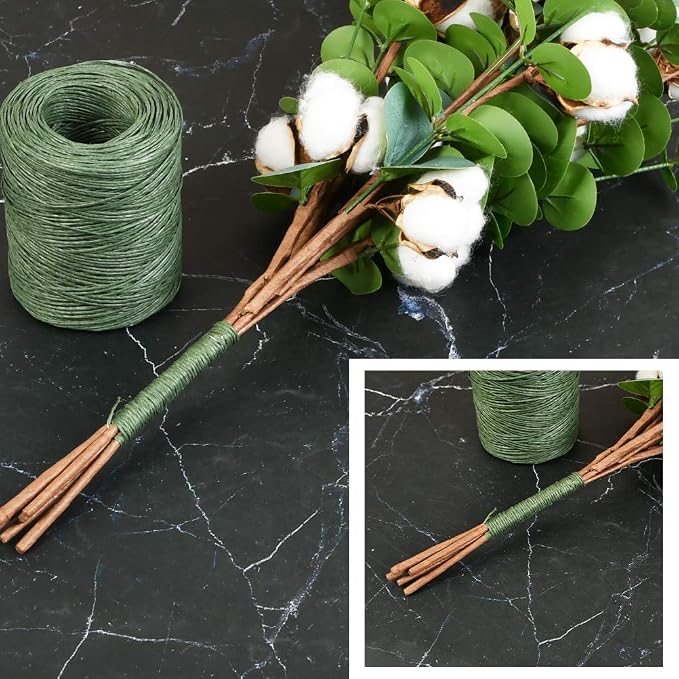 TIMESETL 656 Feet Floral Bind Wire Rustic Vine Wrapping Wire, Paper Covered - Image 6