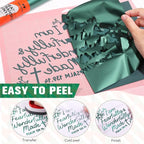 WRAPXPERT Metallic Green HTV Heat Transfer Vinyl Roll, Heat Press Vinyl - Image 3