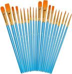 Soucolor Acrylic Paint Brushes Set, Halloween Pumpkin Ceramic Crafts Supplies - Image 2